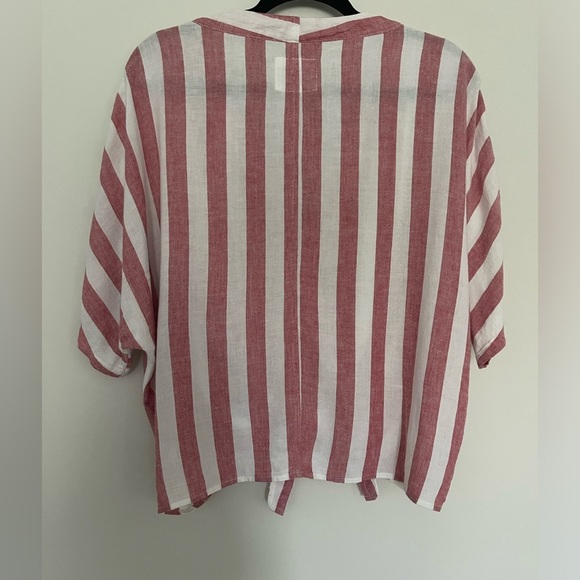 NWOT RAILS Thea Tie Front Button Up in Seville Stripe - Picture 6 of 15